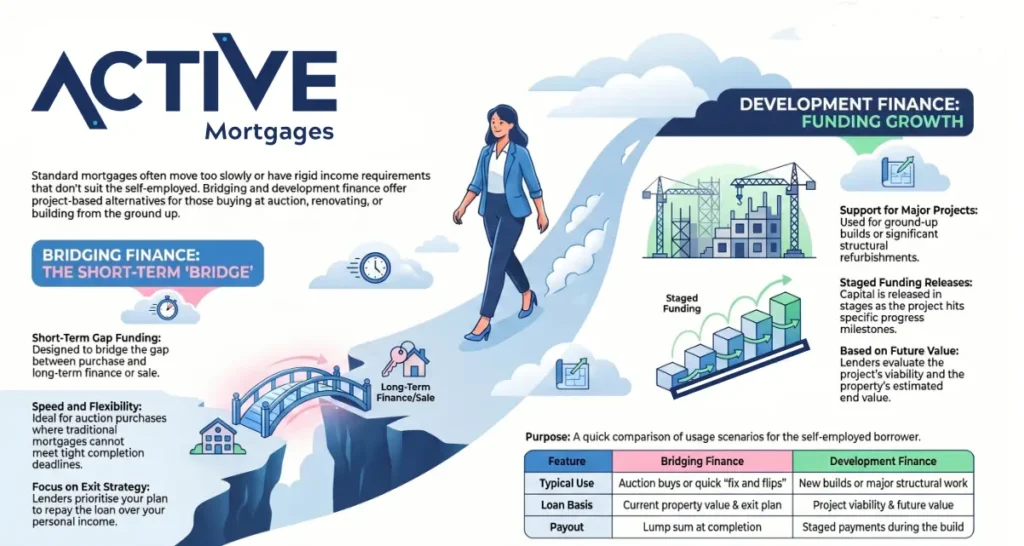 Key differences between Development loans and bridge finance